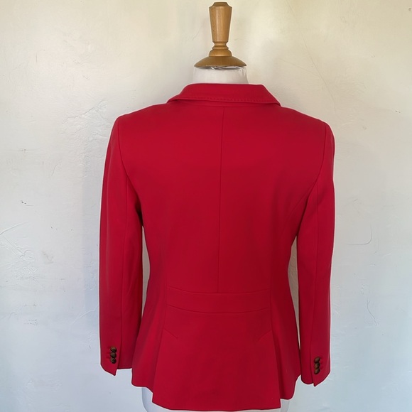 Talbots Aberdeen Red Fully Lined Cotten Blend Blazer Size 10P - Picture 10 of 11